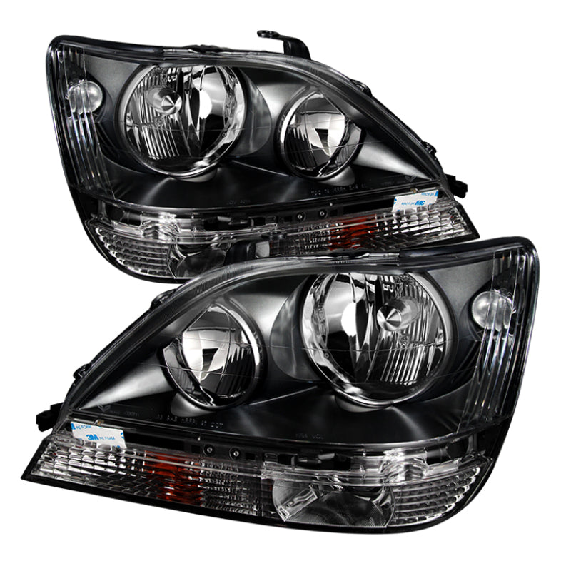 SPYDER Xtune Lexus Rx300 99-03 Halogen Only (Bulbs Not Included) Crystal Headlights Black PRO-JH-LRX99-BK 9028243 9028243 Photo - Primary
