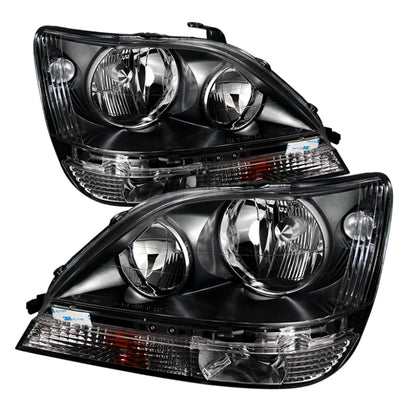 SPYDER Xtune Lexus Rx300 99-03 Halogen Only (Bulbs Not Included) Crystal Headlights Black PRO-JH-LRX99-BK 9028243 9028243 Photo - Primary