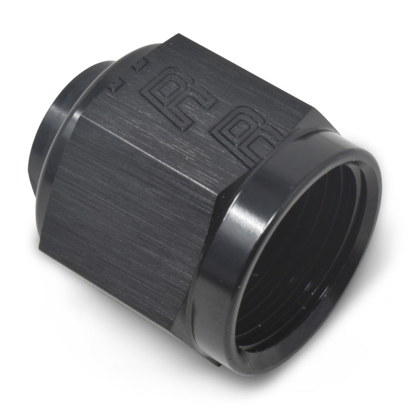 Russell -12 AN Flare Cap (Black Finish) 661993 Photo - out of package