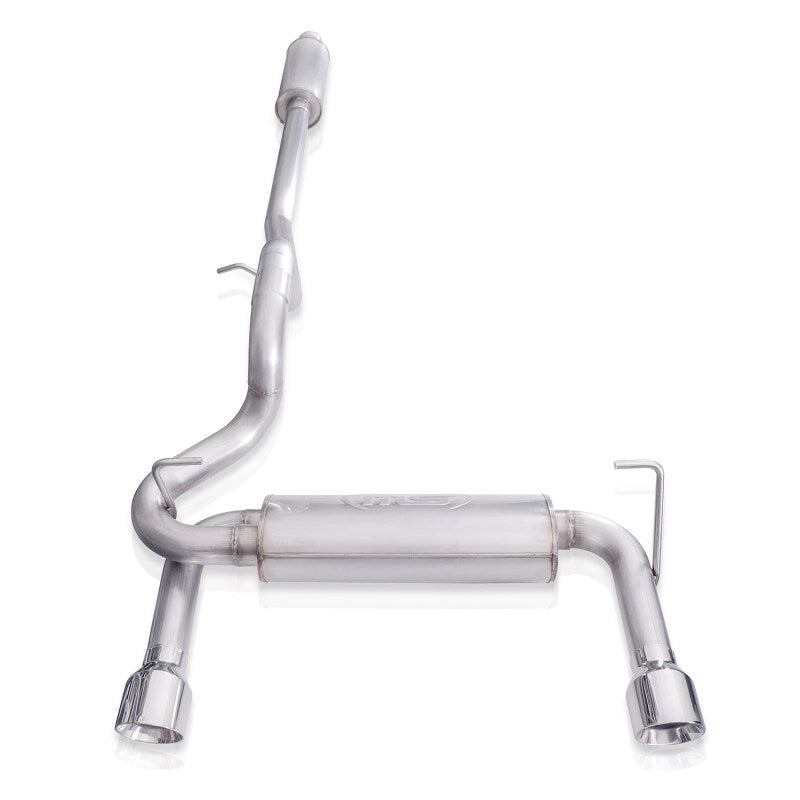 Stainless Works 2018+ Jeep Wrangler JL 304SS Factory Connect 2.5in Cat Back Exhaust System JPJLUCB JPJLUCB Photo - Unmounted