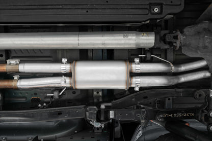 MBRP 17-20 Ford F-150 Raptor 3.5L Ecoboost Dual Rear Exit T409 3in Resonater Back Exhaust System S5264409 S5264409 Photo - Mounted