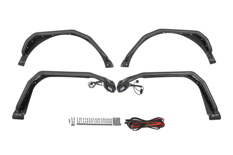 DV8 Offroad 18-23 Jeep Wrangler JL Spec Series Tube Fenders FDJL-06 FDJL-06 Photo - Unmounted