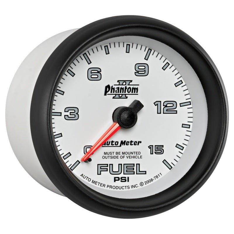 Autometer Gauge, Fuel Pressure, 2 5/8", 15psi, Mechanical, Phantom II 7811 User 5