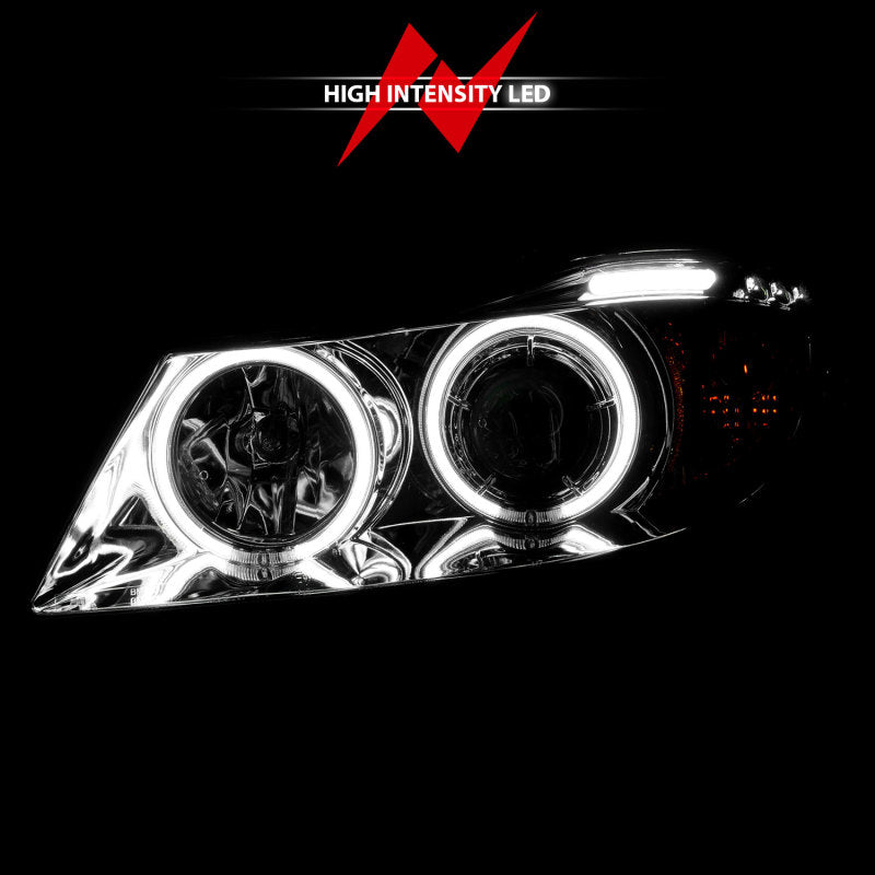 Anzo 2006-2008 BMW 3 Series E90-E91 Projector Headlights w/ Halo w/ LED Bar 121336 Photo - lifestyle view