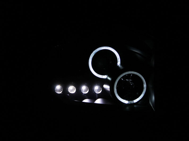 Anzo 2006-2008 Dodge Ram 1500 Projector Headlights w/ Halo Chrome 111210 Photo - Mounted