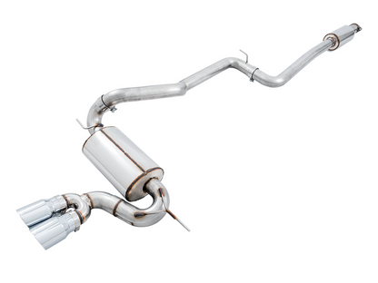 AWE Tuning Ford Focus ST Touring Edition Cat-back Exhaust - Non-Resonated - Chrome Silver Tips 3015-32092 3015-32092 Photo - Mounted