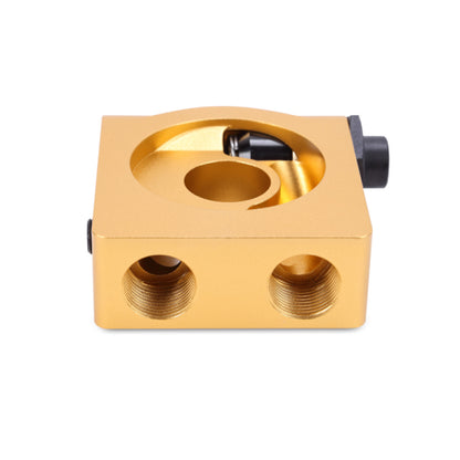 Mishimoto M22 x 1.5 Oil Sandwich Plate w/ Rear-Mounted Thermostat MMOP-SPTRM22 MMOP-SPTRM22 Photo - Close Up