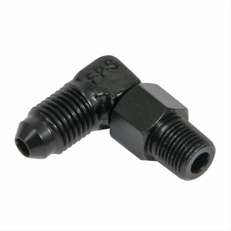 Fragola -8AN x 1/4 NPT 90 Degree Swivel - Black 499107-BL 499107-BL Photo - Primary