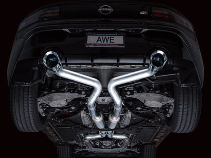 AWE Tuning AWE 2023 Nissan Z RZ34 RWD Track Edition Catback Exhaust System w/ Chrome Silver Tips 3020-32400 3020-32400 Photo - Mounted
