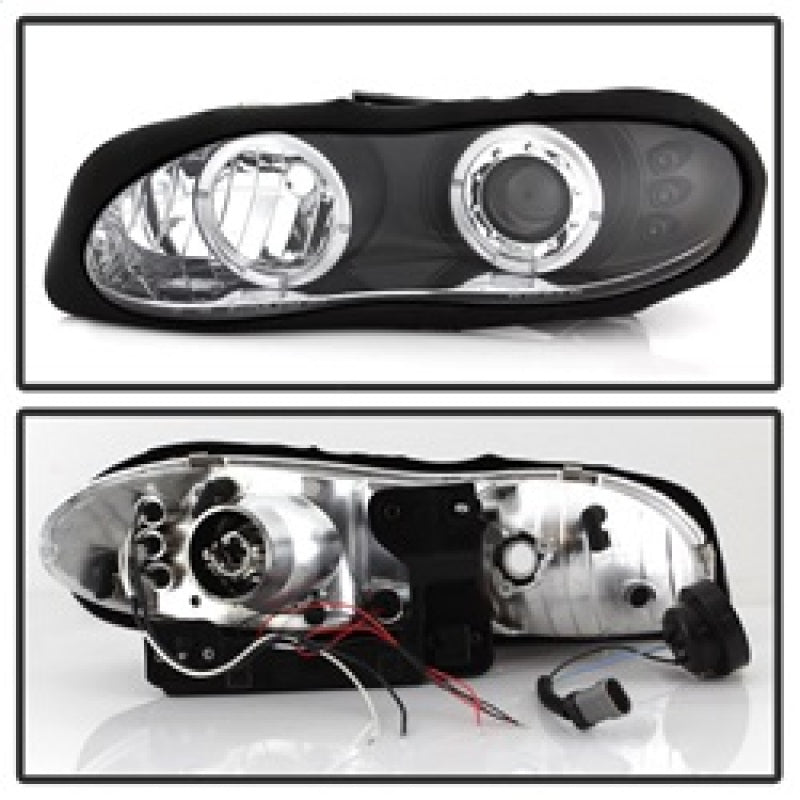 Spyder Chevy Camaro 98-02 Projector Headlights LED Halo LED Blk - Low H1 PRO-YD-CCAM98-HL-BK 5009234 5009234 Photo - Unmounted