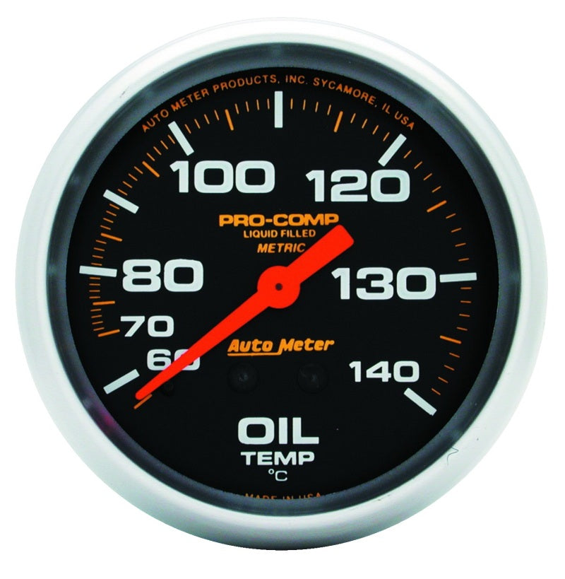 Autometer Gauge, Oil Temp, 2 5/8", 140-280 Deg F, Liquid Filled Mech, Pro-Comp 5441 Photo - Primary