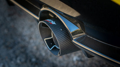Borla 22-24 Nissan Z 2.5in ATAK Cat Back Exhaust 4.5in Tip - Carbon Fiber Black Anodized 140930CFBA 140930CFBA Photo - Close Up