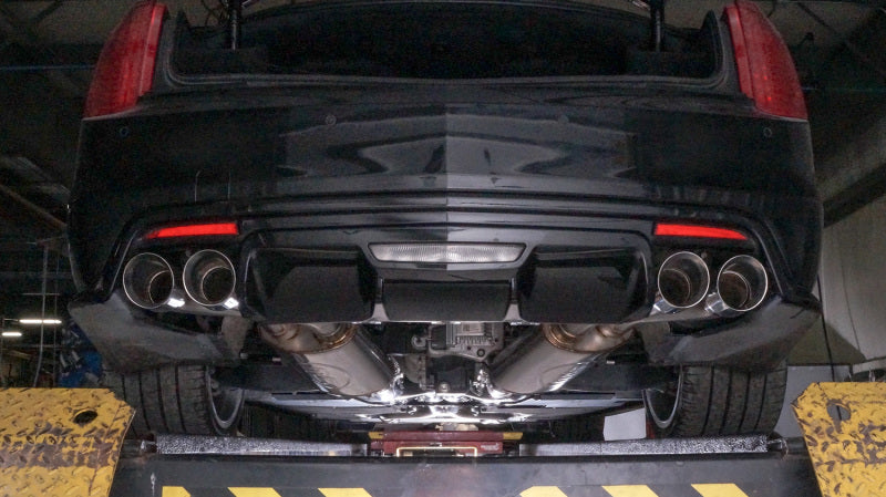 Stainless Works 2016-18 Cadillac CTS-V Sedan Catback System Resonated X-Pipe Dual-Mode Mufflers CTSV16CB CTSV16CB Photo - Mounted