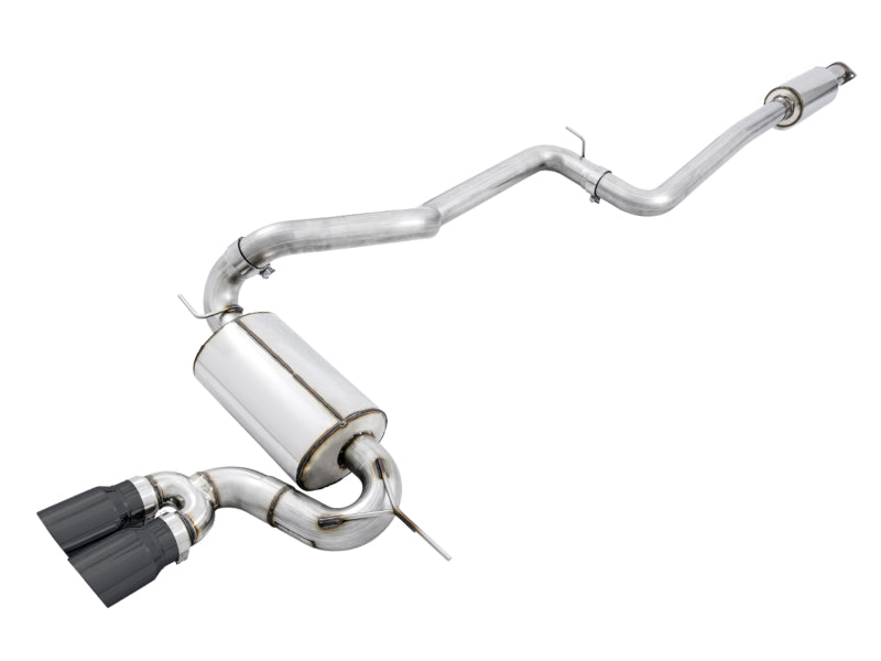 AWE Tuning Ford Focus ST Touring Edition Cat-back Exhaust - Resonated - Diamond Black Tips 3020-33040 3020-33040 Photo - Primary