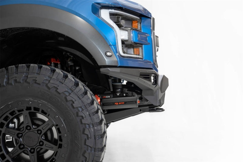 Addictive Desert Designs 17-20 Ford F-150 Raptor Bomber Front Bumper w/ 4 Rigid 360 6in Round Mounts F110014110103 F110014110103 Photo - Mounted
