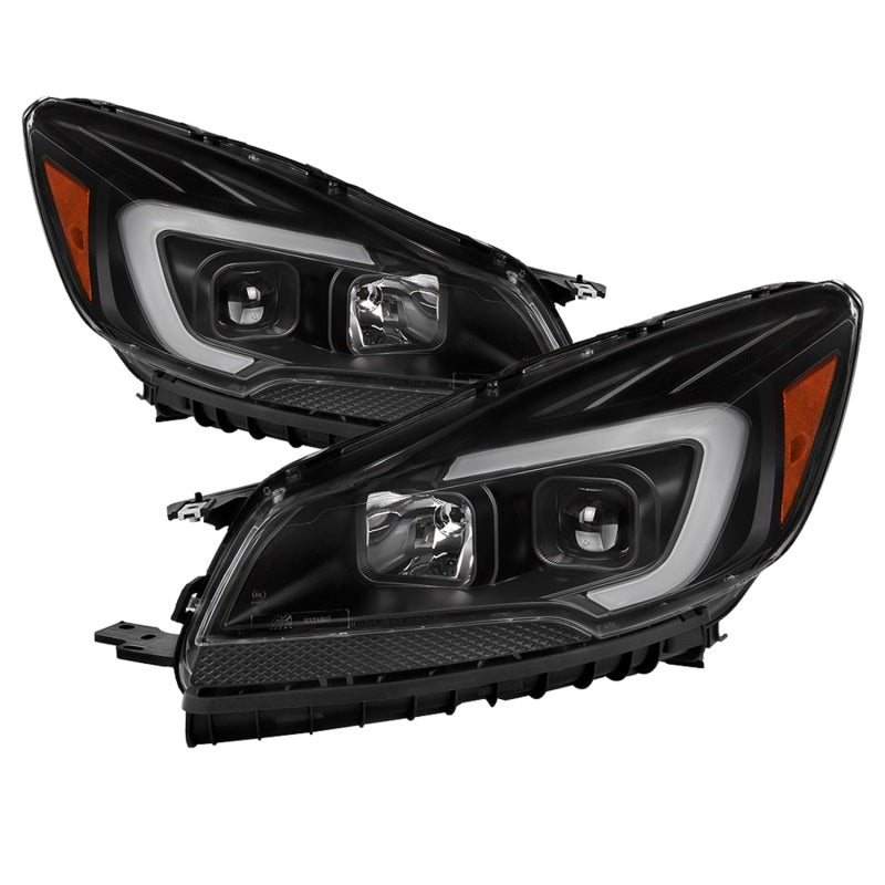 SPYDER xTune 13-16 Ford Escape LED Light Bar Halogen Projector Headlights - Black (PRO-JH-FESCA13-LB-BK) 9042904 9042904 Photo - Primary