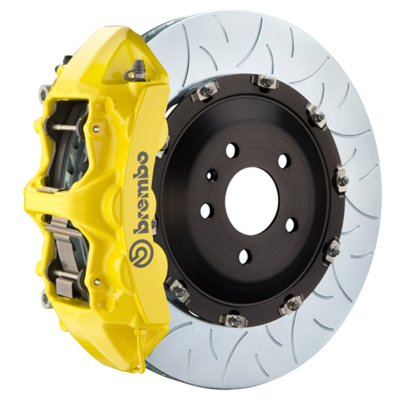 Brembo 18+ SQ5 (FY) Front GT BBK 6 Piston Cast 380x34 2pc Rotor Slotted Type-3- Yellow 1N3.9063A5