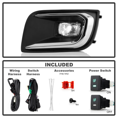 Spyder Toyota Sequoia 2018-2020 OEM Style LED Fog Lights w/OEM Fit Switch - Clear 5087140 5087140 Photo - Unmounted