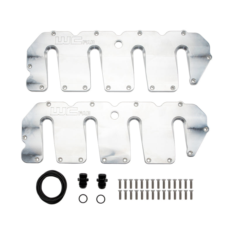 Wehrli 04.5-10 Duramax LLY/LBZ/LMM Billet Upper Valve Cover Set - Raw Aluminum WCF100415-RAW