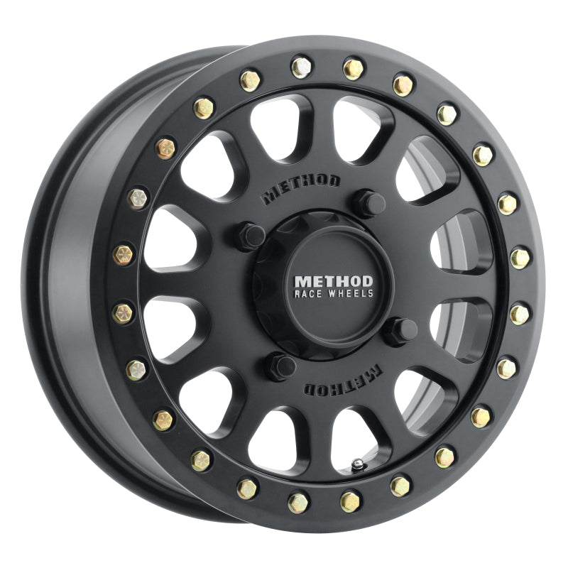 Method Race Wheels MR401 UTV Beadlock Wheel Matte Black 15x6 +53 4x136 MR40156047551B Photo - Primary