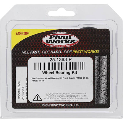 Pivot Works Suzuki Wheel Bearing Kit Premium Bearings 25-1363-P 25-1363-P Photo - Primary