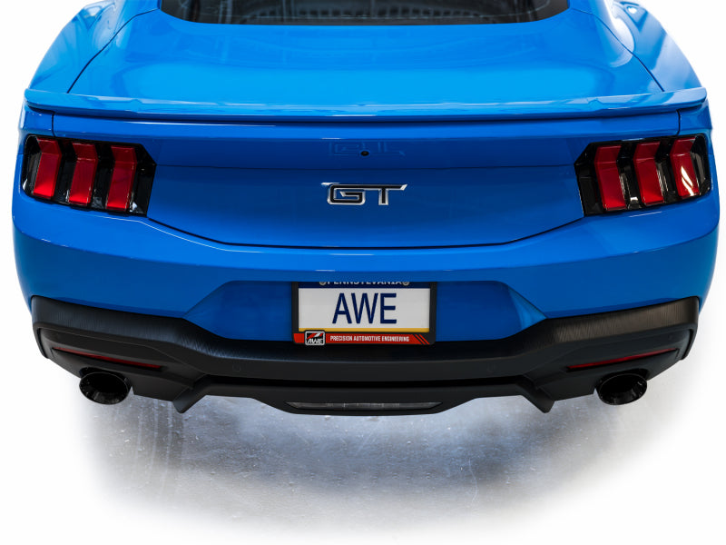 AWE Tuning AWE 2024 Ford Mustang GT Fastback S650 RWD Touring Catback Exhaust w/ Dual Diamond Black Tips 3015-33650 3015-33650 Photo - Mounted