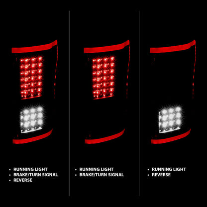 ANZO 15-17 Ford F-150 LED Taillights Black w/ Sequential 311293 311293 Photo - Unmounted