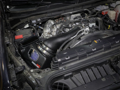 aFe Momentum HD Intake System w/ Pro 10R Filter 2020 GM Diesel Trucks 2500/3500 V8-6.6L (L5P) 50-70056T 50-70056T Photo - Mounted