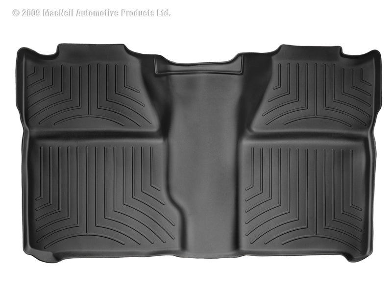WeatherTech 07-13 Chevrolet Silverado Crew Cab Rear FloorLiner - Black 440660 Photo - Primary
