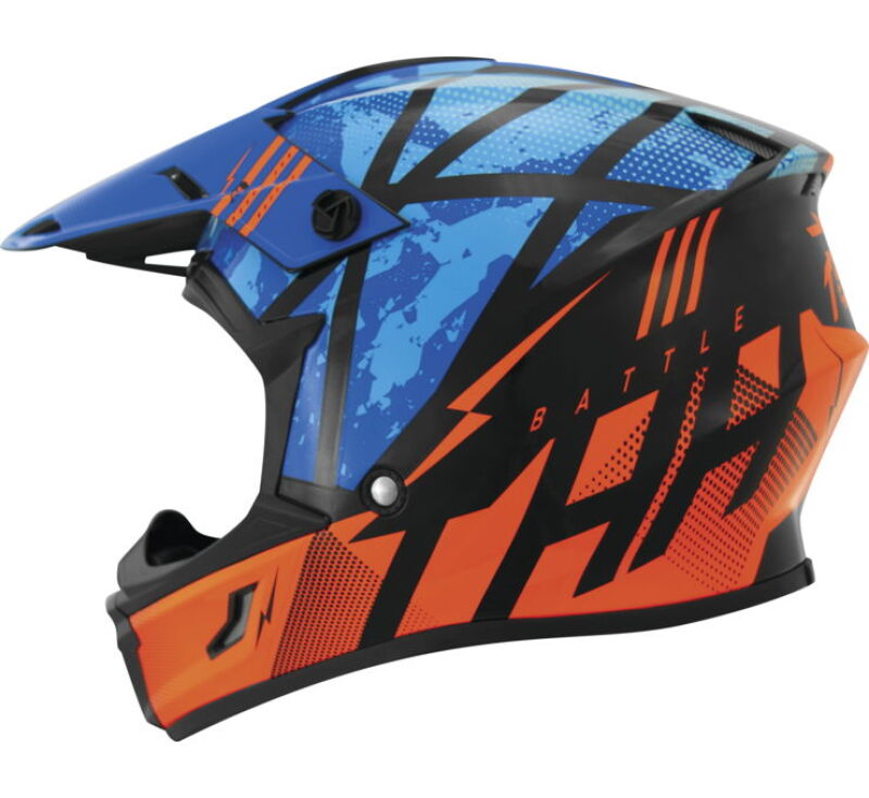 THH Helmets T710X Battle Blu/Org Xs 646376 646376 Photo - Primary