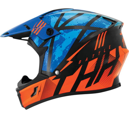 THH Helmets T710X Battle Blu/Org Xs 646376 646376 Photo - Primary
