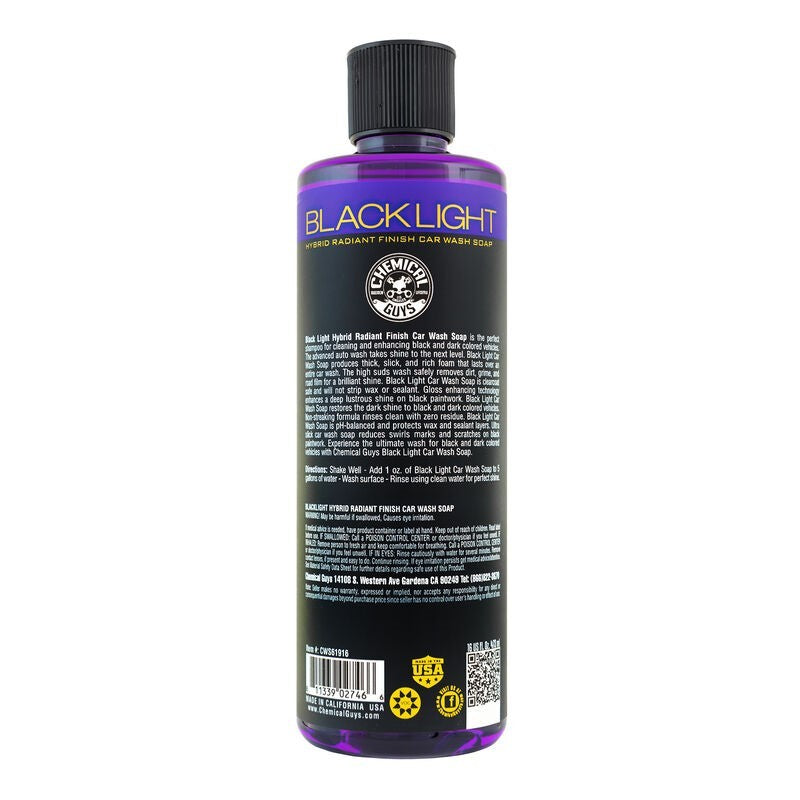 Chemical Guys Black Light Hybrid Radiant Finish Car Wash Soap - 16oz (P6) CWS61916 CWS61916 User 1