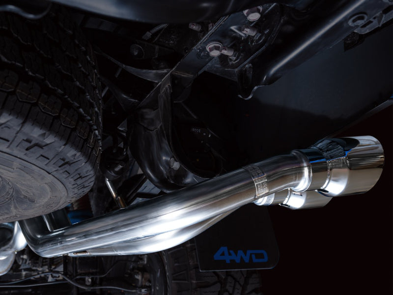 AWE Tuning AWE 16-22 Toyota Tacoma 0FG Catback Exhaust w/ BashGuard - Dual Chrome Silver Tips 3015-32826 3015-32826 Photo - Mounted