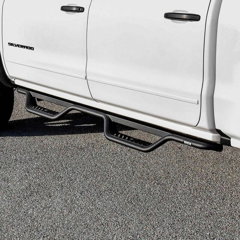 Westin 14-18 Chevrolet Silverado / GMC Sierra Crew Cab Outlaw Nerf Step Bars (Excl. Diesel) 20-13725 20-13725 Photo - Mounted