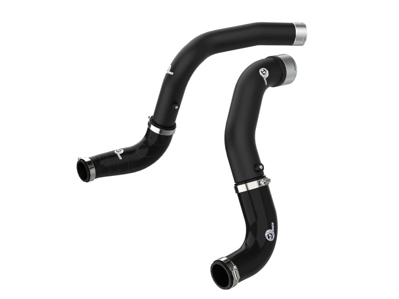 aFe BladeRunner Black 3in Intercooler Hot & Cold Side Pipe Kit 20-21 Jeep Wrangler V6-3.0L (td) 46-20434-B 46-20434-B Photo - Primary