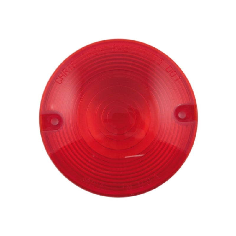 Letric Lighting Red Flat Lens Style Turn Signal Lenses 3In LLC-3R LLC-3R Photo - Primary