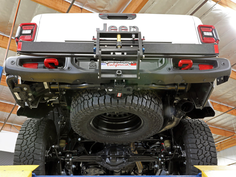 aFe 2021+ Jeep Gladiator V6-3.0L (td) Vulcan Series 3in 304SS HT DPF-Back Exhaust System - Black Tip 49-38094-B 49-38094-B Photo - Mounted