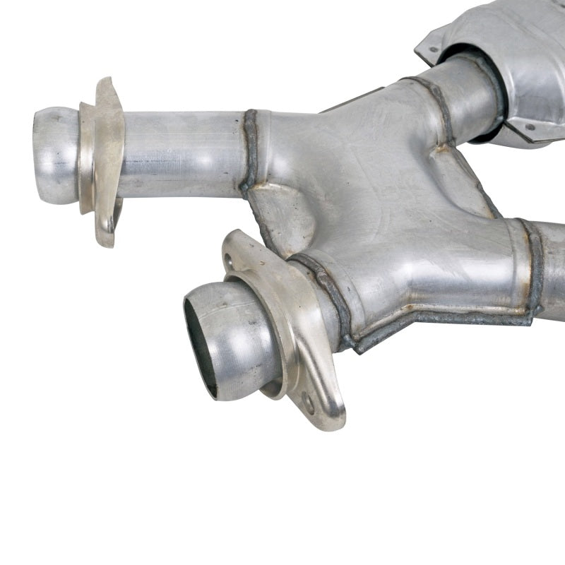 BBK 79-93 Mustang 5.0 Short Mid X Pipe w Catalytic Converters 2-1/2 For Automatic Long Tube Headers 1810 1810 Photo - Unmounted