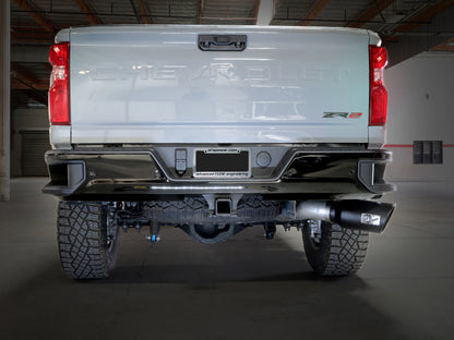 aFe Large Bore-HD 5in 409SS DPF-Back Exhaust System w/Blk Tip 24-25 GM Diesel Trucks V8-6.6L(td) L5P 49-44147-B 49-44147-B Photo - Mounted