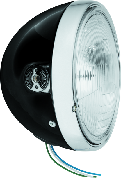 BikeMaster 7in Headlight Side Mount - Black 152455 152455 Photo - Primary