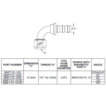 Mishimoto 120-Degree Push Lock Fitting -10AN MMFT-PL-10120 MMFT-PL-10120 User 1