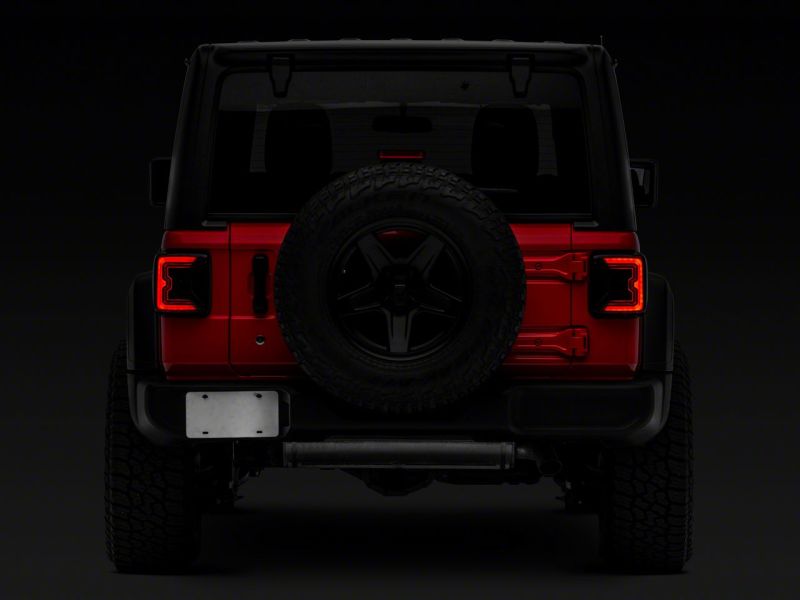 Raxiom 18-23 Jeep Wrangler JL Axial Series LED Tail Lights- Blk Housing (Smoked Lens) J142664-JL J142664-JL Photo - Close Up