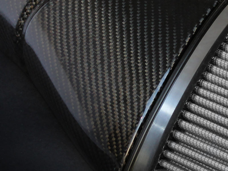 aFe Black Series Stage-2 Carbon Fiber Cold Air Intake System w/ PRO DRY S 51-31662-C Photo - Unmounted