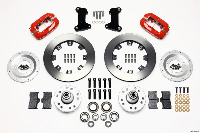 Wilwood Forged Dynalite Front Kit 12.19in Red 74-80 Pinto/Mustang II Disc Spindle only 140-10440-R 140-10440-R Photo - Primary