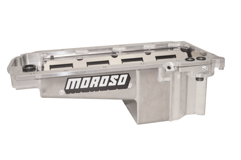 Moroso GM LT/16-Up COPO Camaro (w/Rear Sump) Drag Race Baffled Wet Sump 7qt 7.5in Aluminum Oil Pan 21154 21154 Photo - Primary