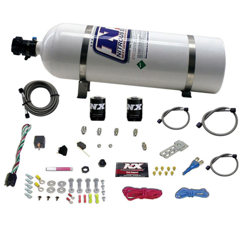 Nitrous Express Ford EFI Race Single Nozzle Nitrous Kit (100-250HP) w/15lb Bottle 20113-15 20113-15 Photo - Primary