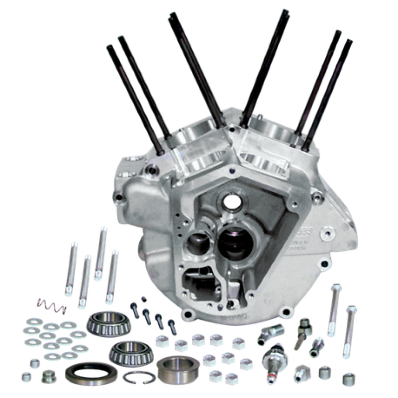 S&S Cycle 84-91 BT w/ Stock Bore Super Stock Alternator Style Crankcase -Natural 31-0000