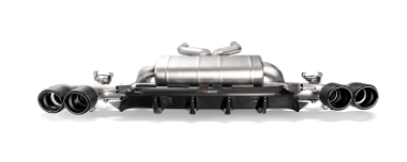 Akrapovic 18+ BMW M5 (F90) Rear Carbon Fiber Diffuser - High Gloss w/ Red/White Akrapovic Logo DI-BM/CA/5/G/RS DI-BM/CA/5/G/RS Photo - Primary