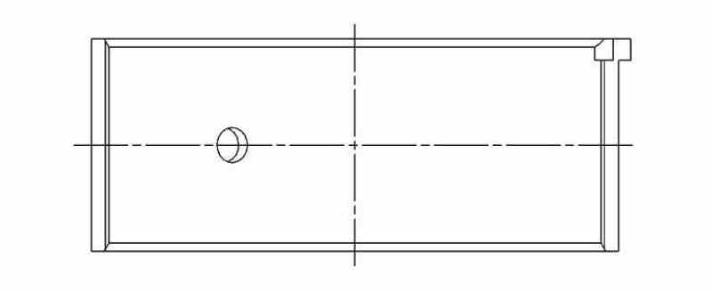 ACL Suzuki 4 M16A (1.6L) Race Series Engine Connecting Rod Bearing Set 4B8440H-.25 4B8440H-.25 Technical Drawing