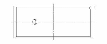 ACL Suzuki 4 M16A (1.6L) Race Series Engine Connecting Rod Bearing Set 4B8440H-.25 4B8440H-.25 Technical Drawing